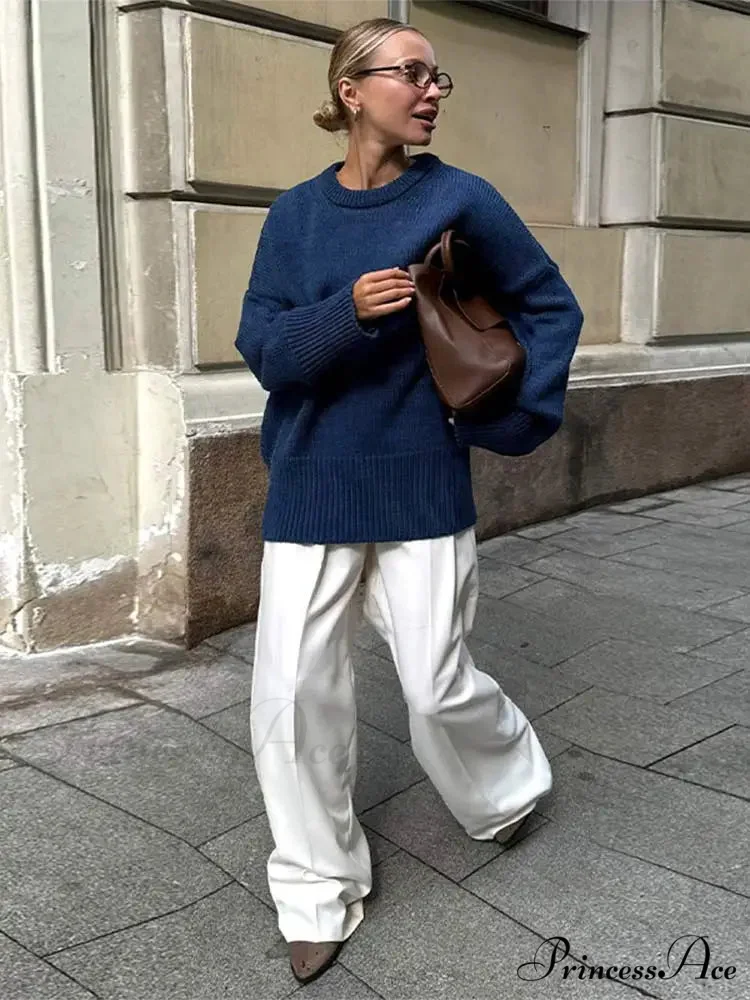 Informal Vintage Extended Sleeve Jumper - Image 12