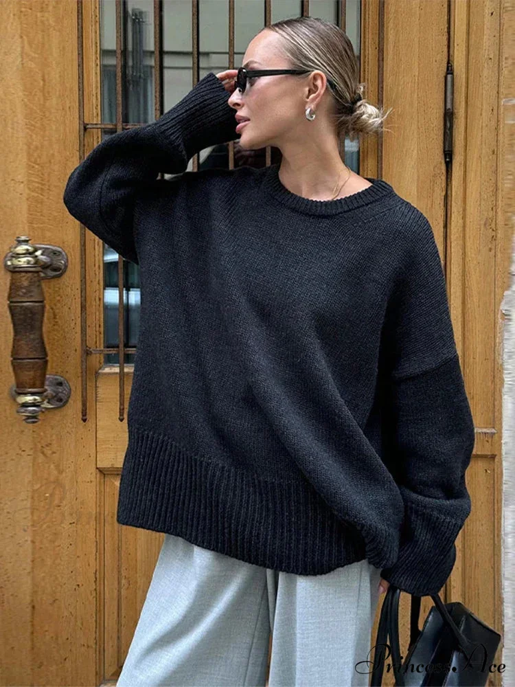 Informal Vintage Extended Sleeve Jumper - Image 3
