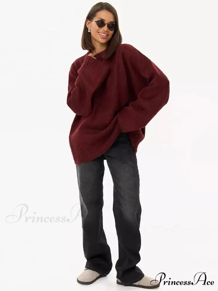 Informal Vintage Extended Sleeve Jumper - Image 9