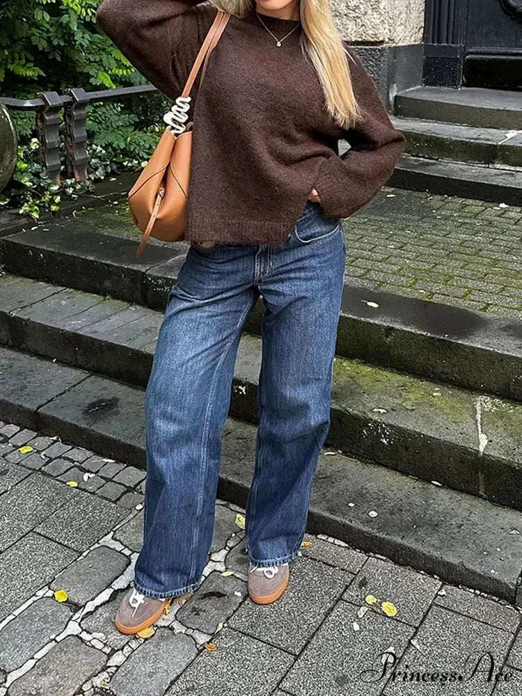 Informal Vintage Extended Sleeve Pullover - Image 2