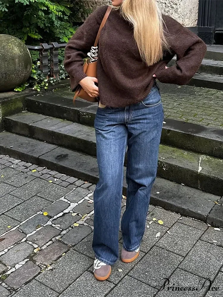 Informal Vintage Extended Sleeve Pullover - Image 4