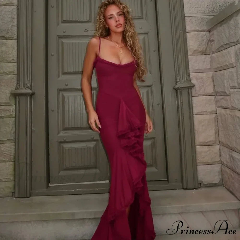 Irregular Frilly Vacation Dress - Image 5