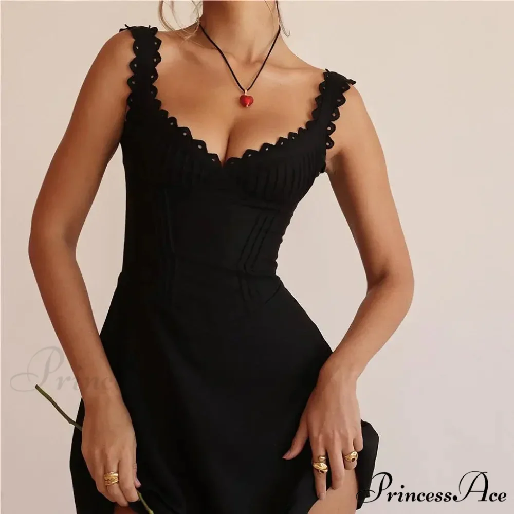 Ivory Knitted Lace Petite Dress - Image 2
