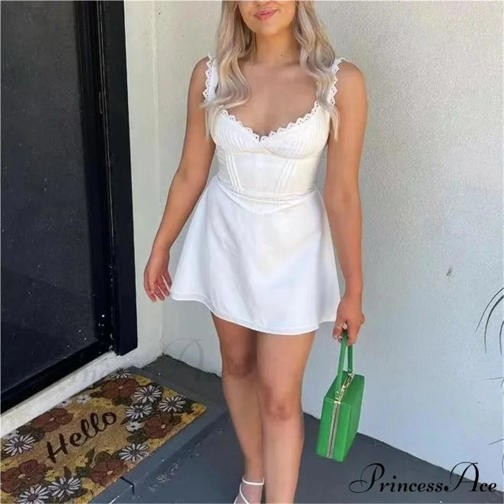 Ivory Knitted Lace Petite Dress - Image 4