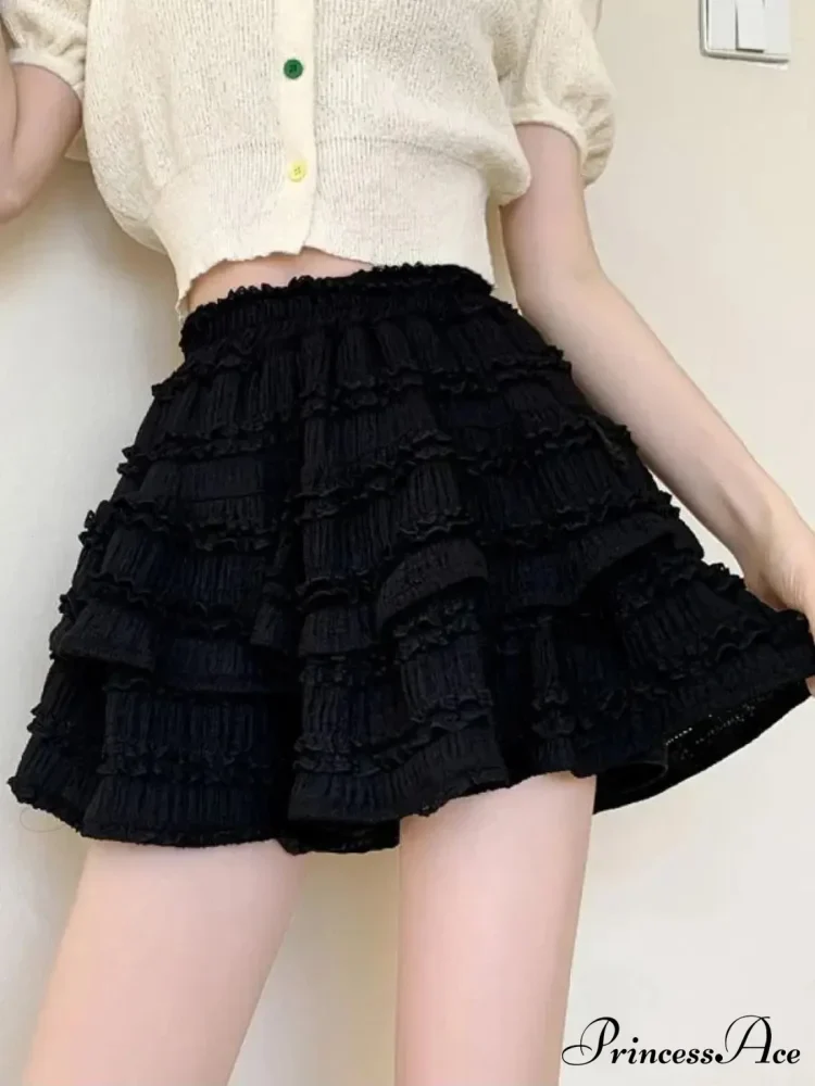 Ivory Lace Spring Cake Skirt - Image 2
