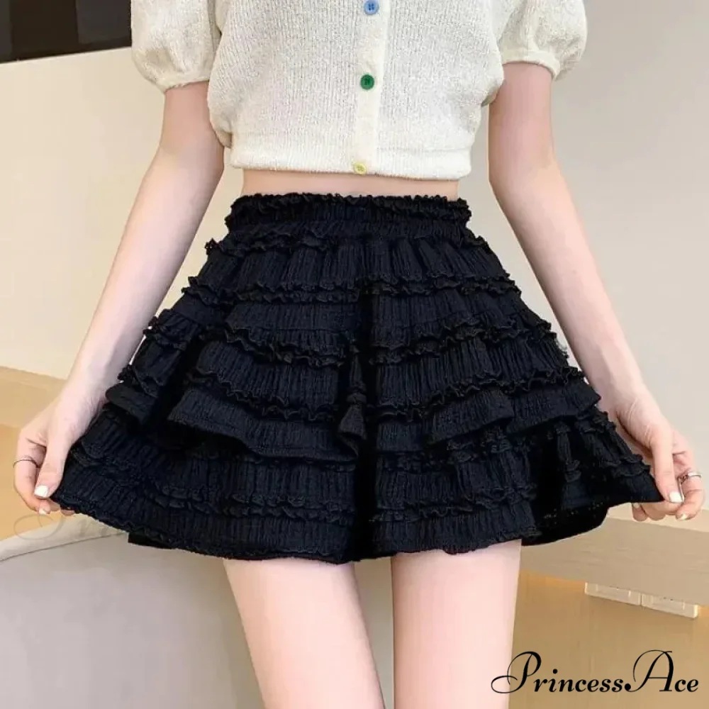 Ivory Lace Spring Cake Skirt - Image 8