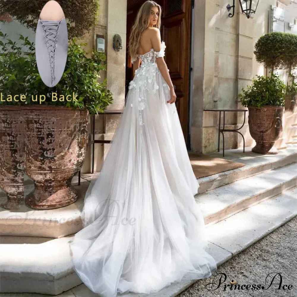 Ivory Siren Lace Open-Back Bridal Gown - Image 3