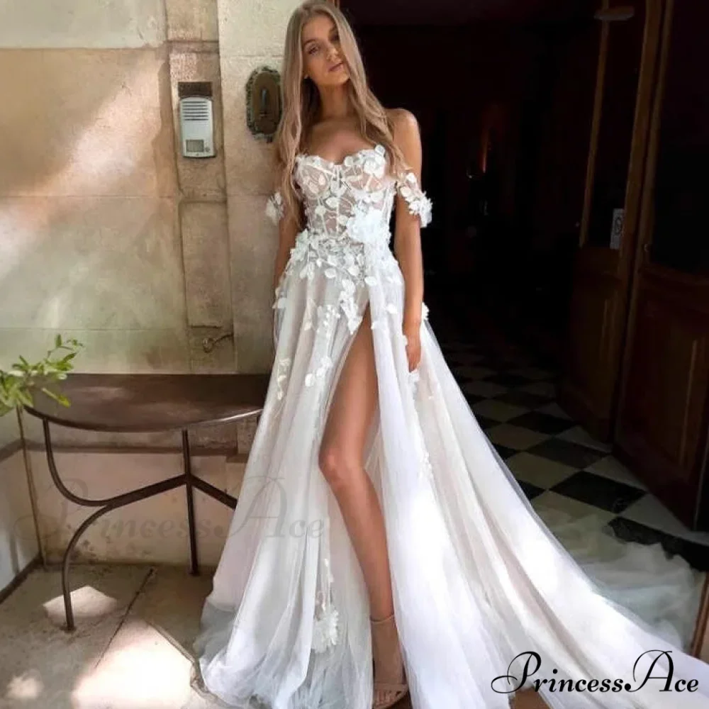 Ivory Siren Lace Open-Back Bridal Gown - Image 4