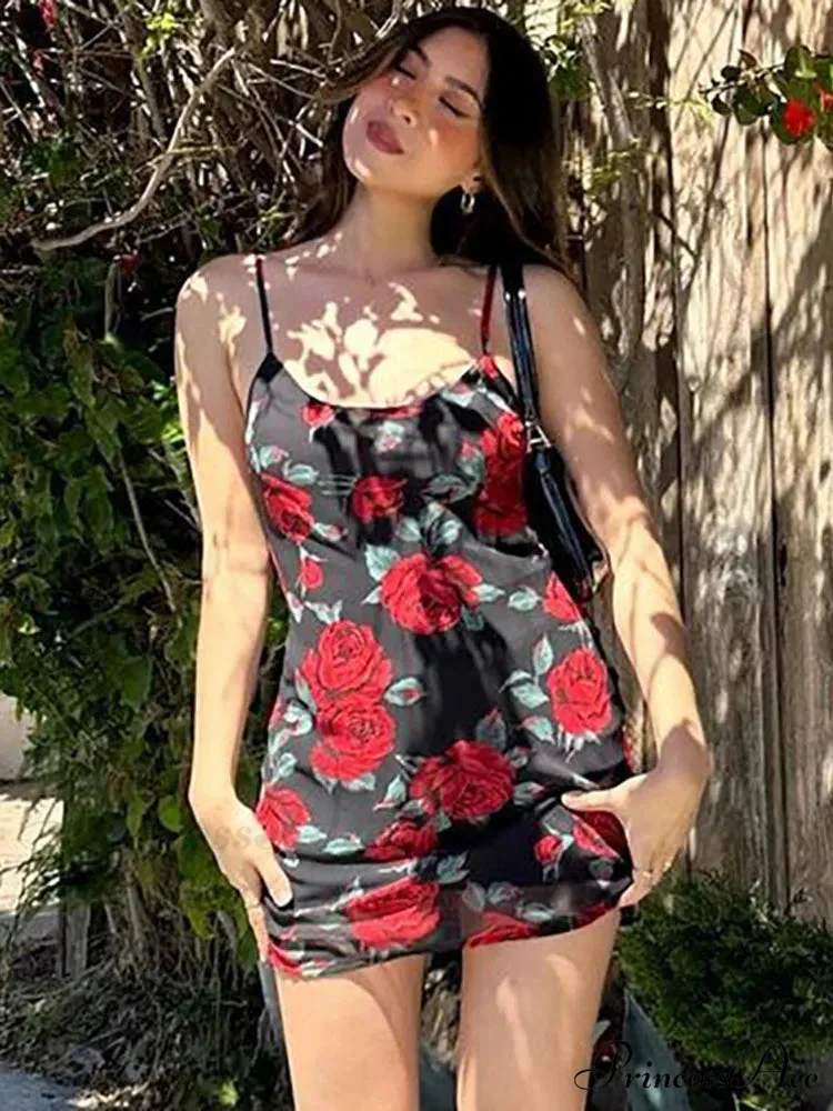 Joined U-Neck Suspender Mini Dress - Image 2