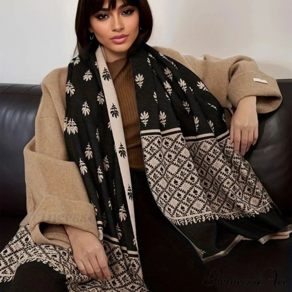 Journey Poncho Cozy Cashmere Blanket Scarf - Image 3