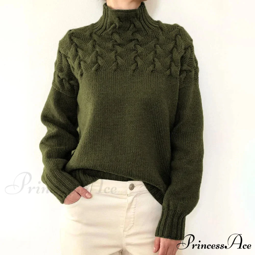 Knit & Crocheted Cozy Rose Jumper - Image 11