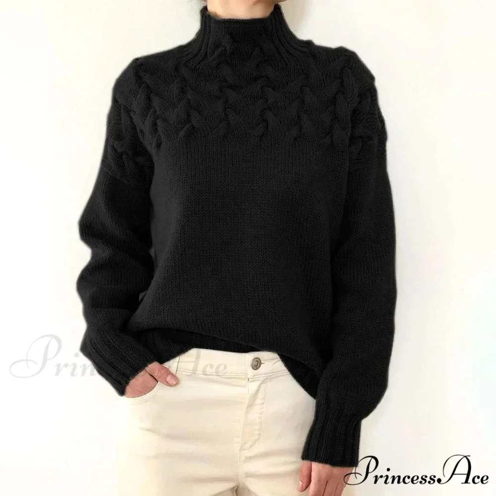 Knit & Crocheted Cozy Rose Jumper - Image 9