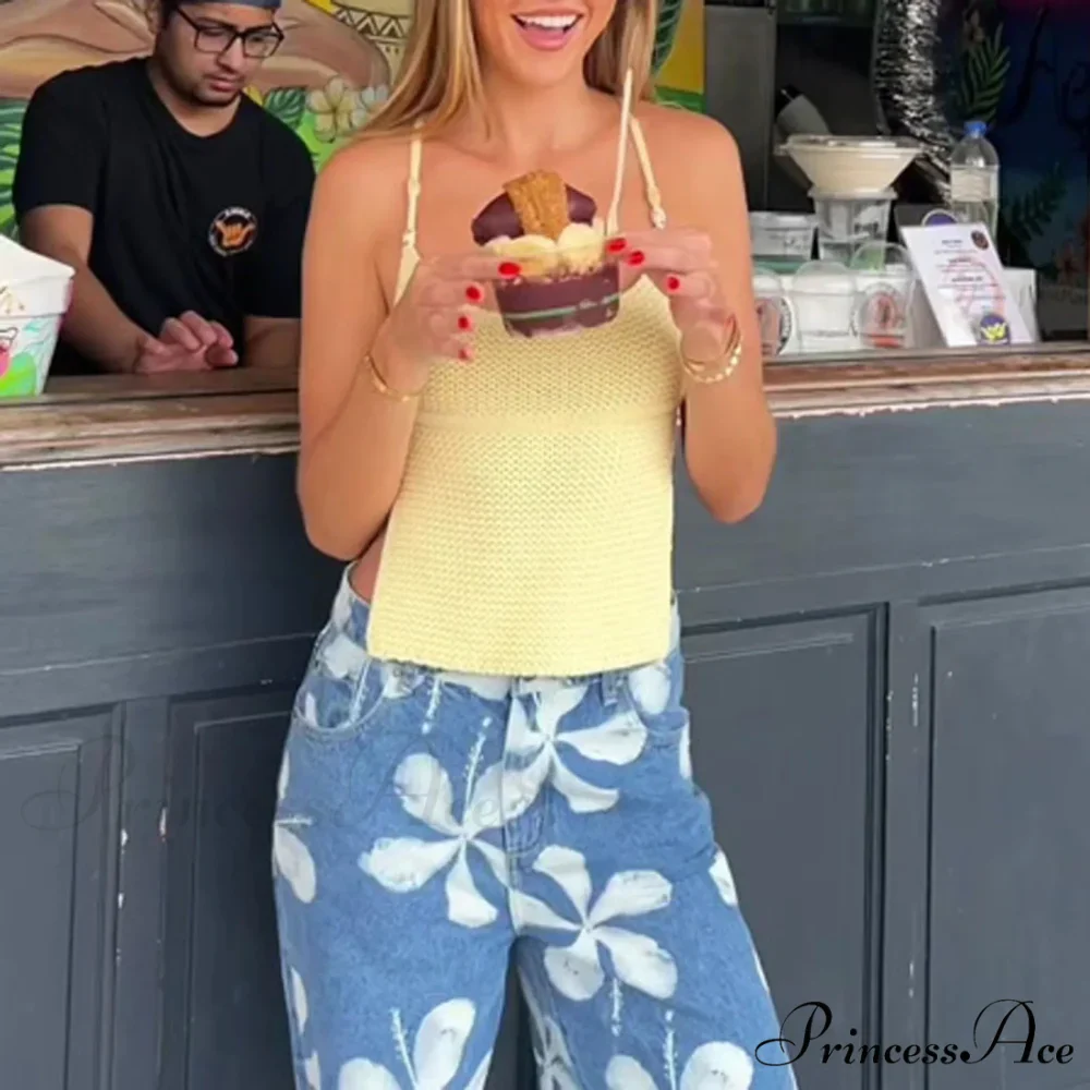 Knit Fasten-Up Halter Crop Top - Image 4