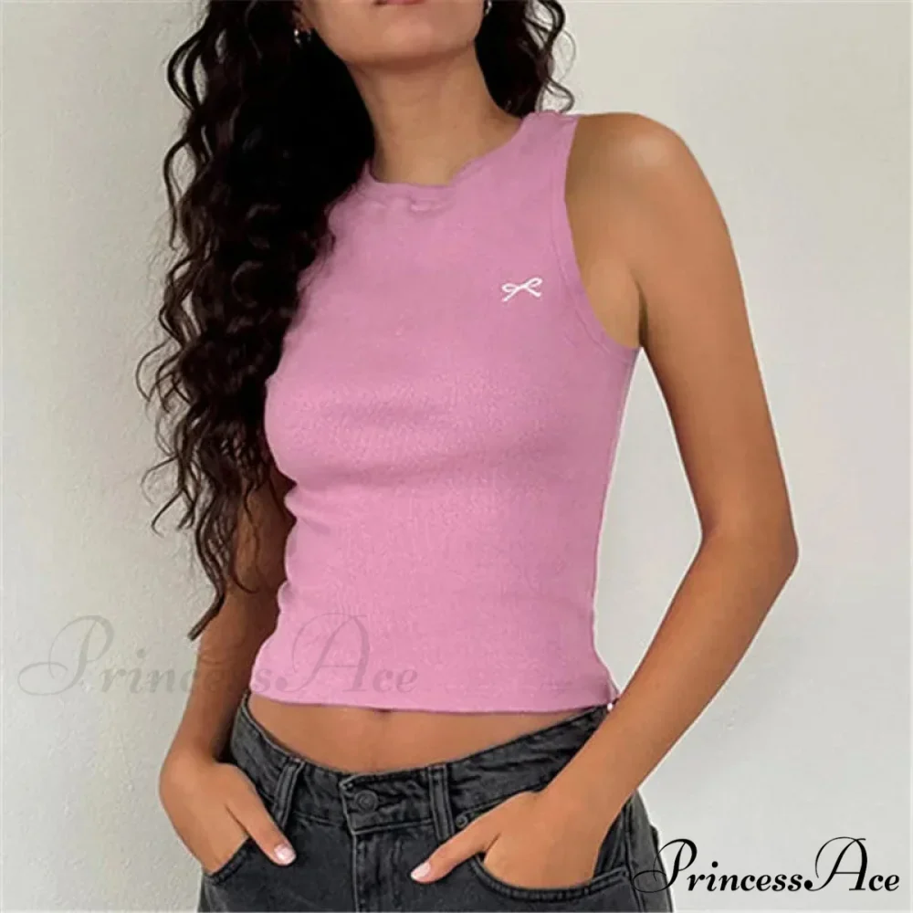 Knit Ribbon Stitch Crop Top - Image 5