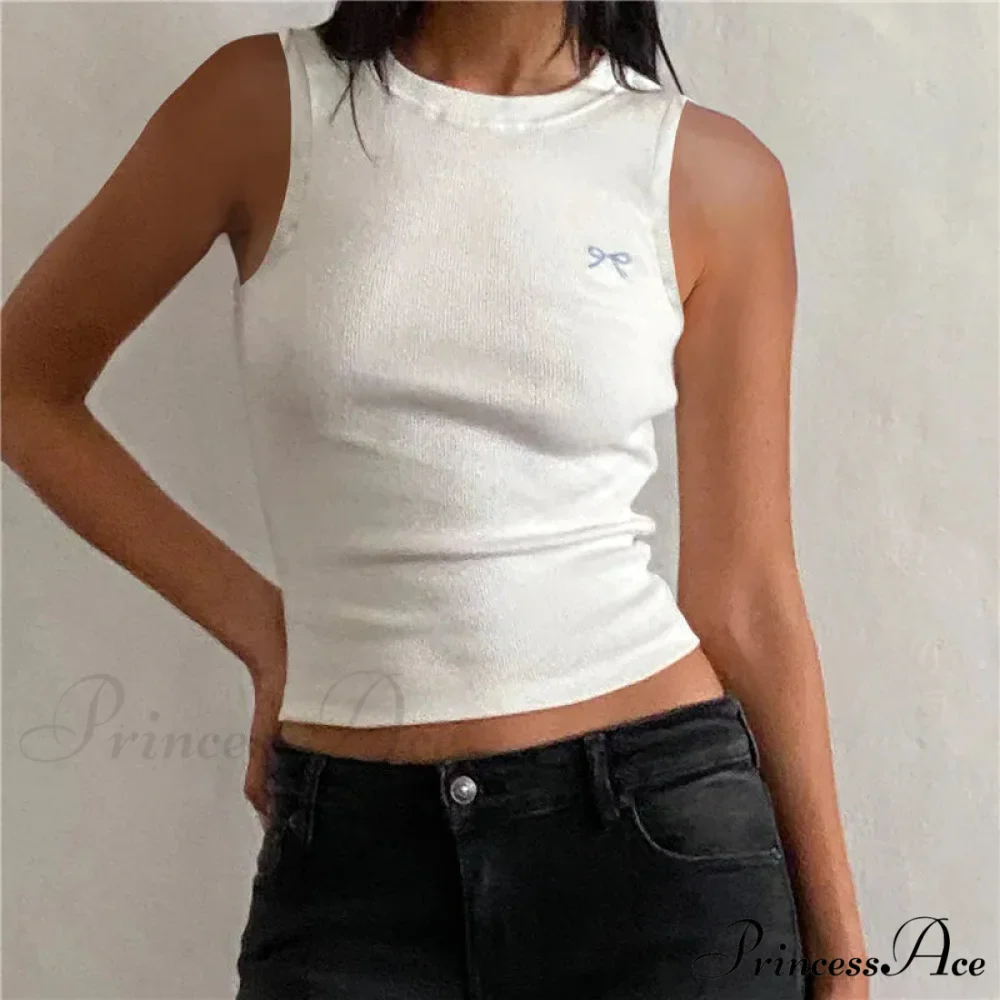 Knit Ribbon Stitch Crop Top - Image 6