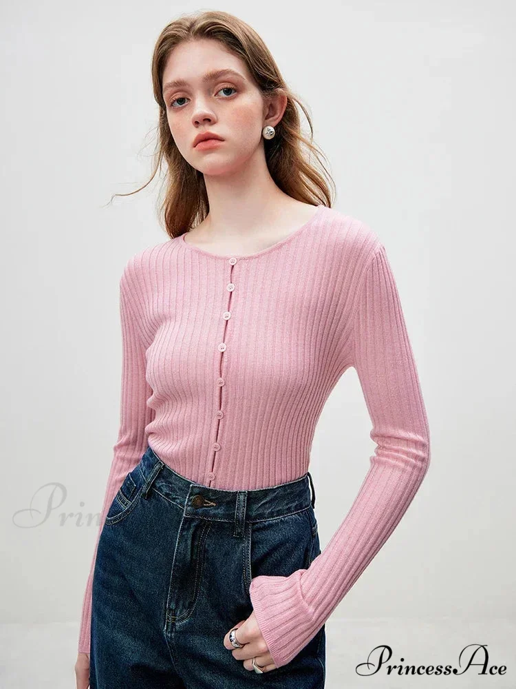 Knitted Circular Neck Jumper Informal Baggy Jumper - Image 2