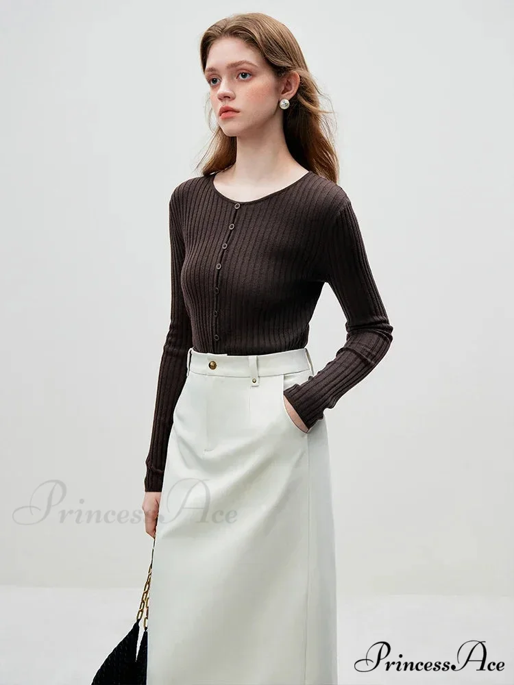 Knitted Circular Neck Jumper Informal Baggy Jumper - Image 4