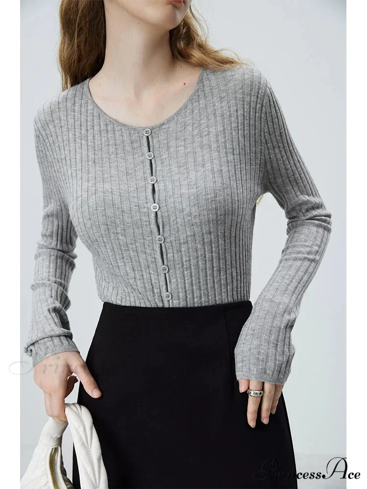 Knitted Circular Neck Jumper Informal Baggy Jumper - Image 6