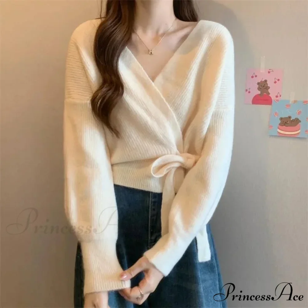 Knotted Waist Slimming Knit Cardigan - Image 5