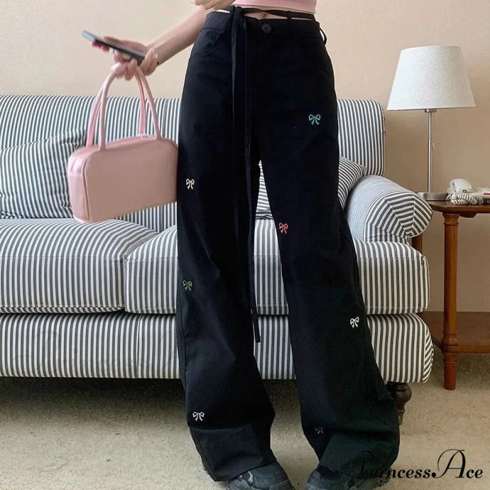 Korean Butterfly Stitched Trousers - Image 5