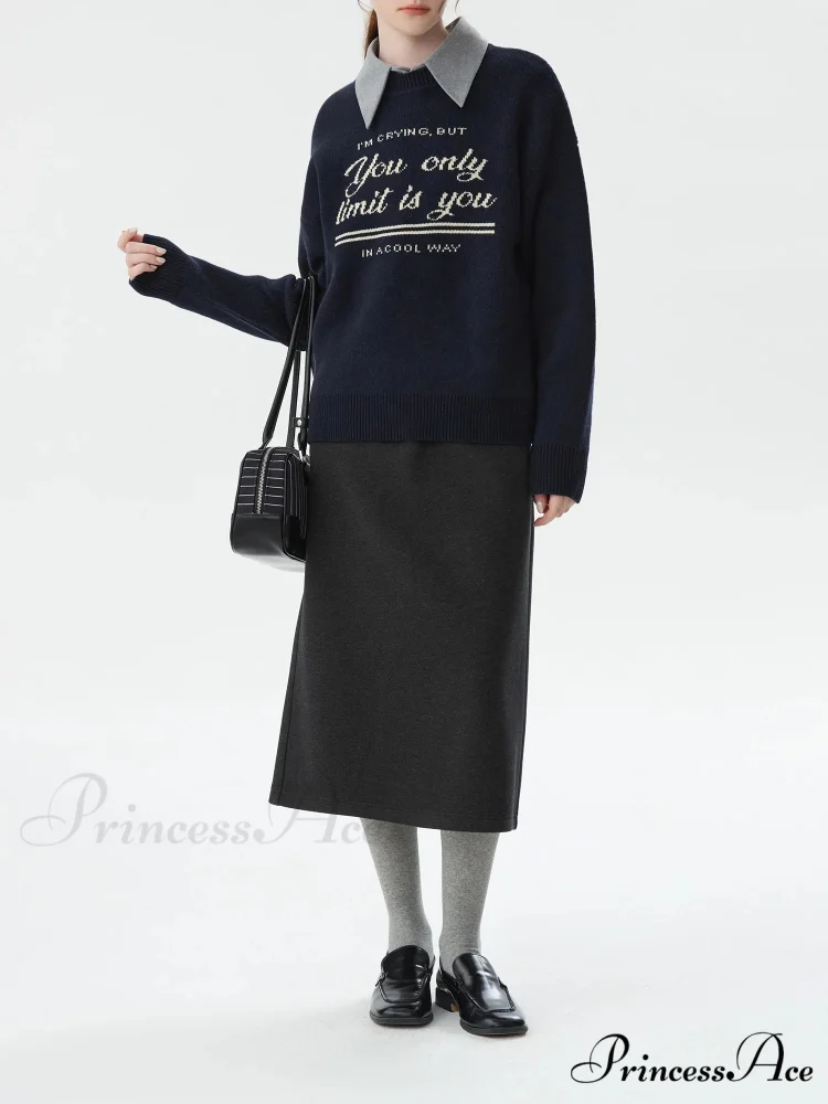 Korean Fashion Pullover Knitted Jumper - Image 3