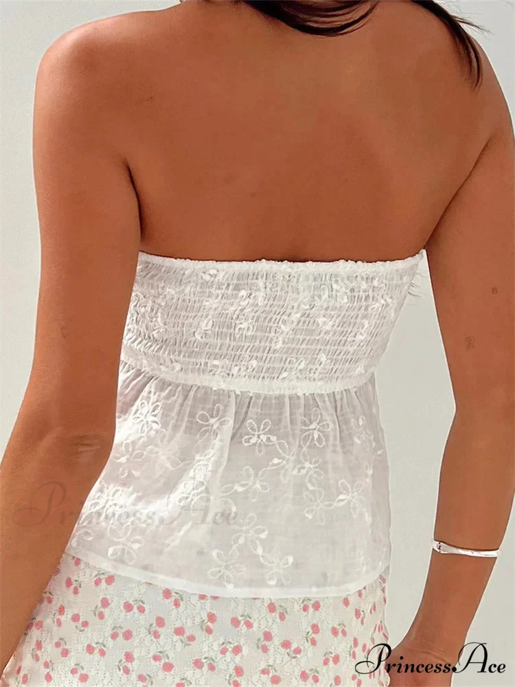 Lace Blossom Patchwork Enchanting Crop Top - Image 3
