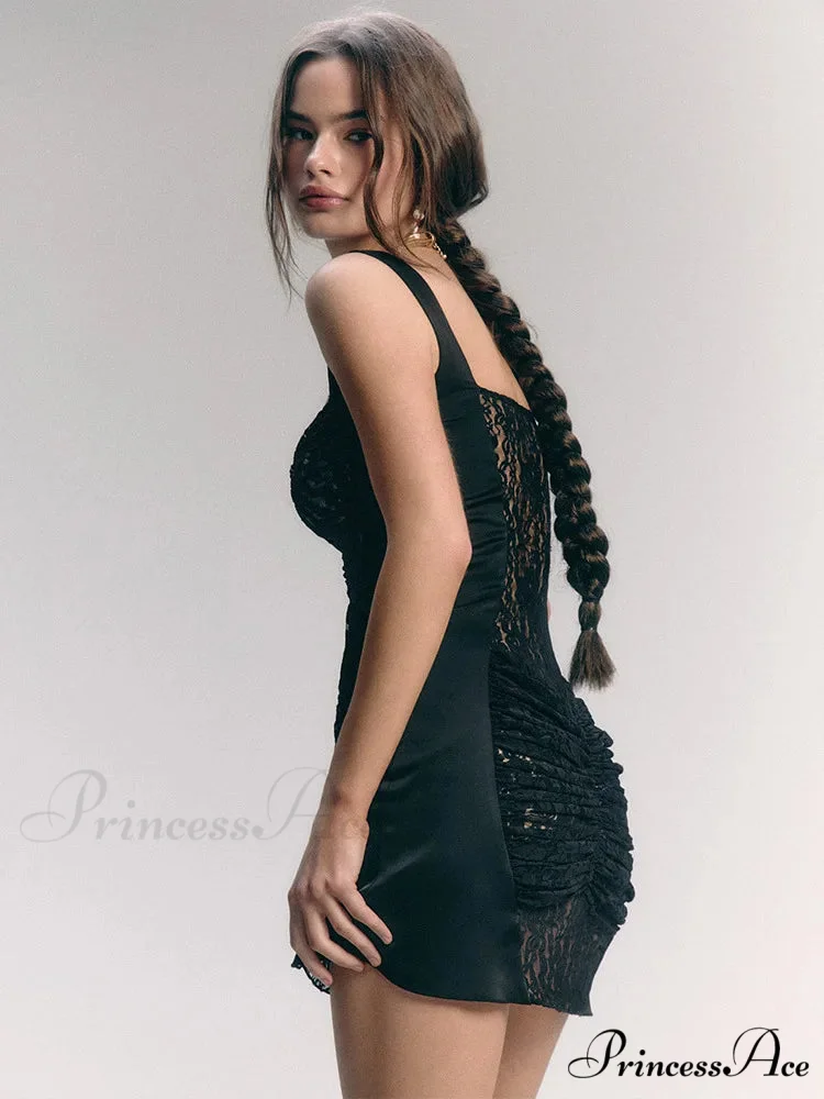 Lace Camisole Dual-Layer Mini Dress - Image 6