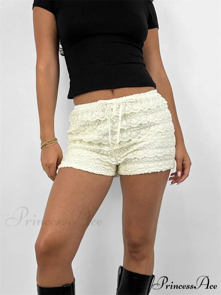 Lace Ribbon Patchwork Bloomer Short - Image 2