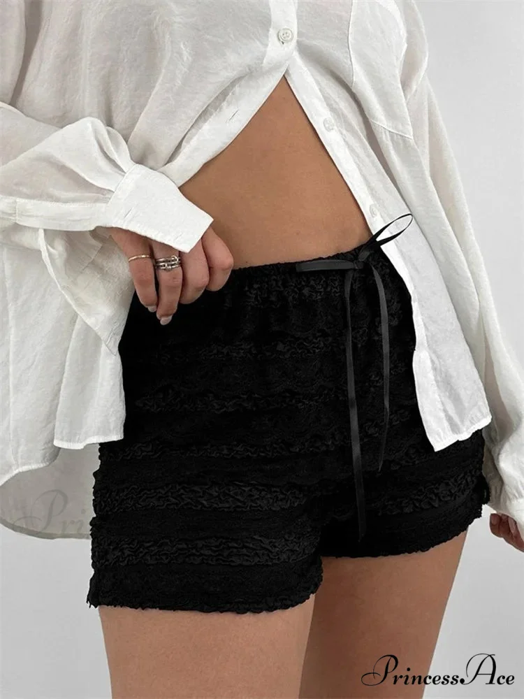 Lace Ribbon Patchwork Bloomer Short - Image 5