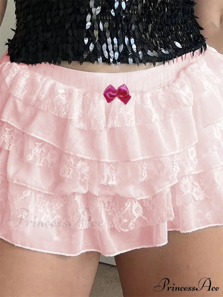 Lace Tiered Bow Bloomer Short - Image 6