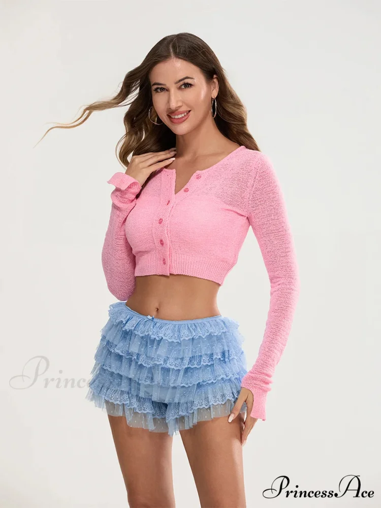 Lace Trim Various-Layer Bloomer Short - Image 6