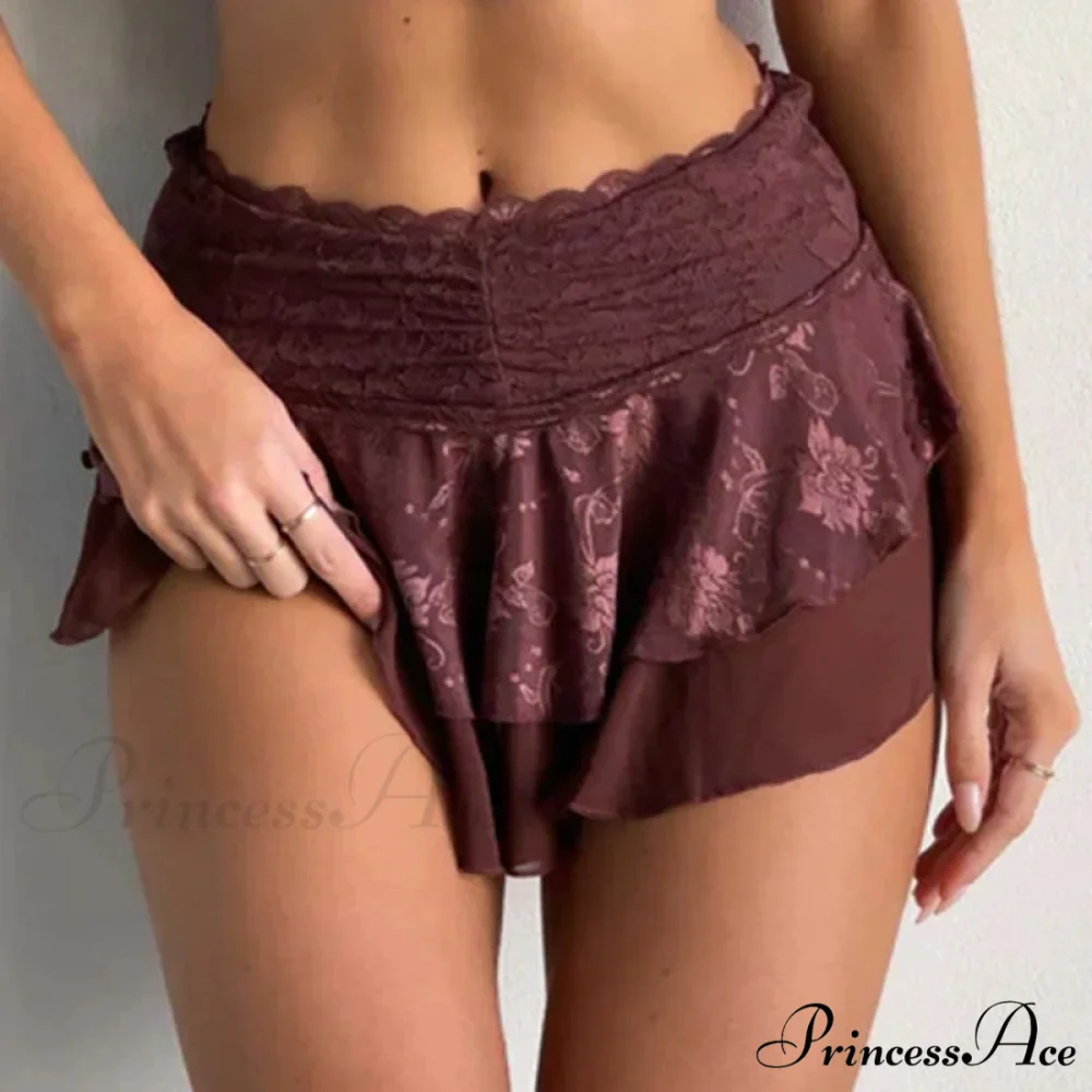 Lacy Flower Festival Rave Skirt - Image 4