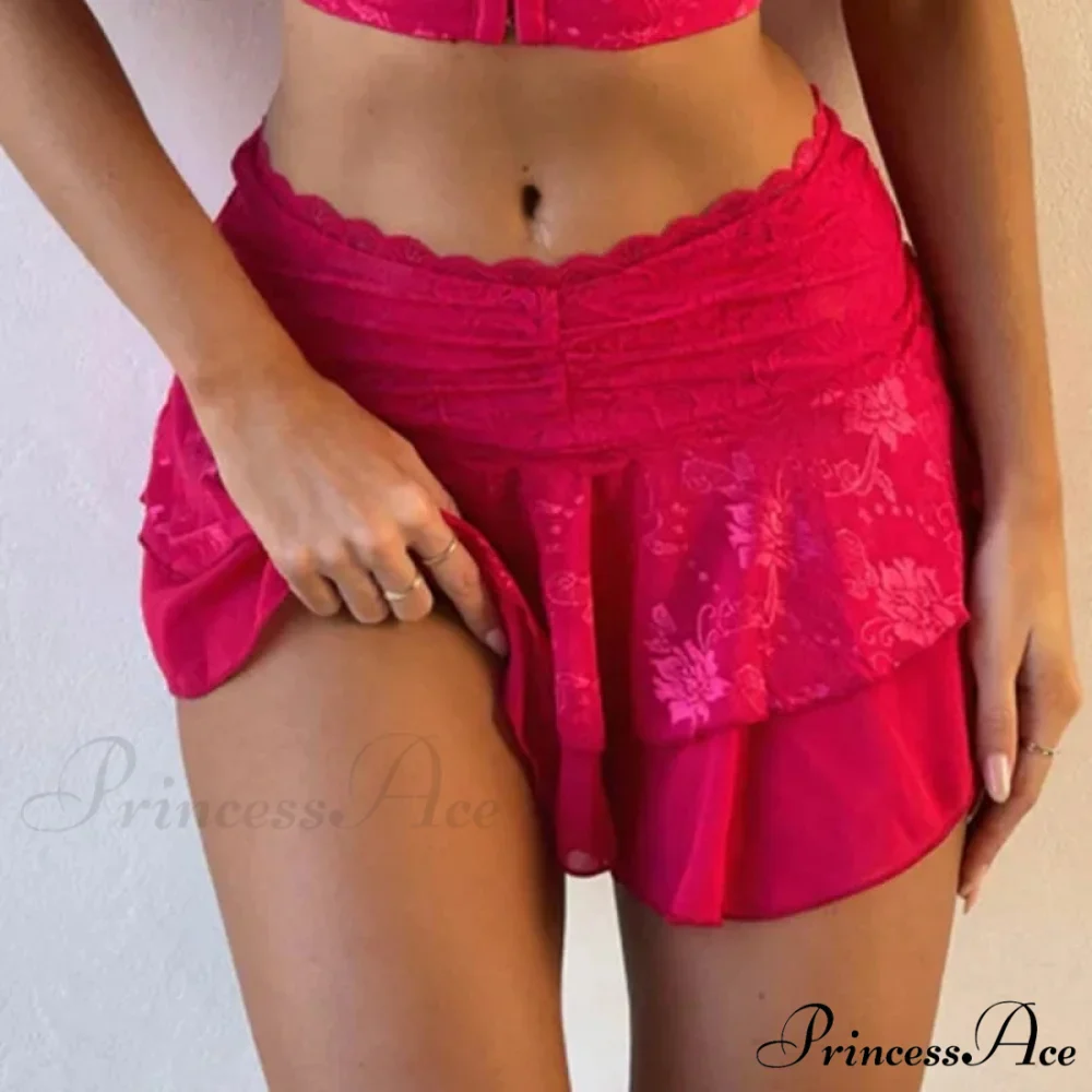Lacy Flower Festival Rave Skirt - Image 8