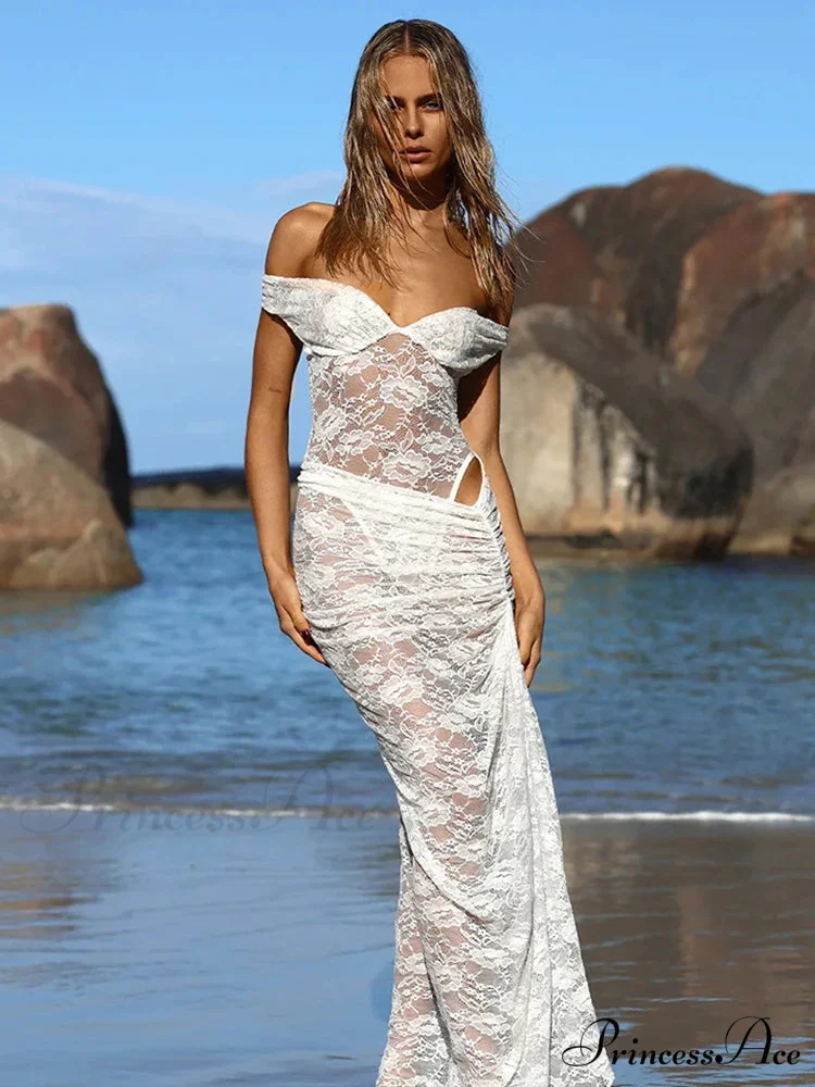 Lacy Flower Skirt Suit Holiday Dress - Image 7