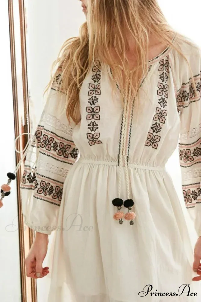 Lantern Extended Sleeve Lace Maxi Boho Dress - Image 3