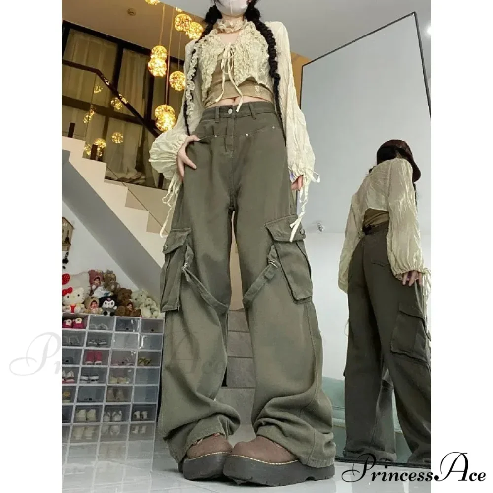 Large Cargo Denim Jeans Women Trousers - Image 2