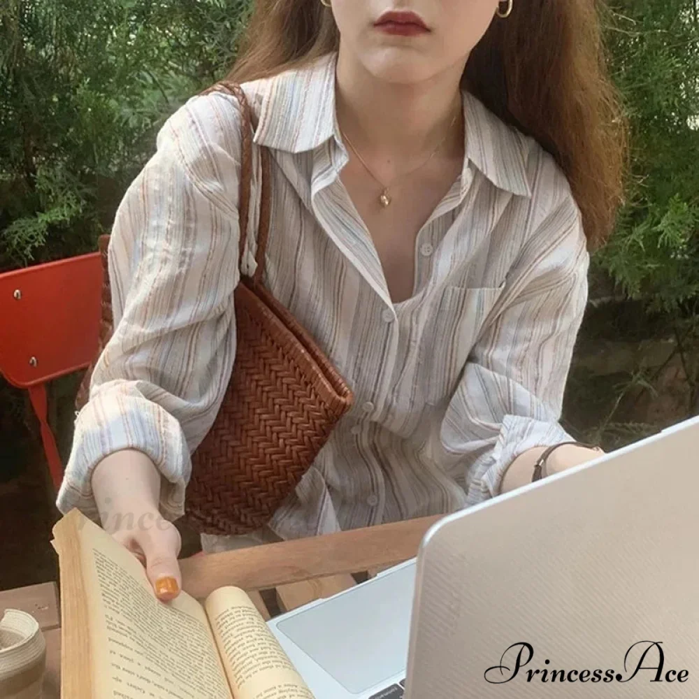Large Checkered Long Sleeve Blouse - Image 6