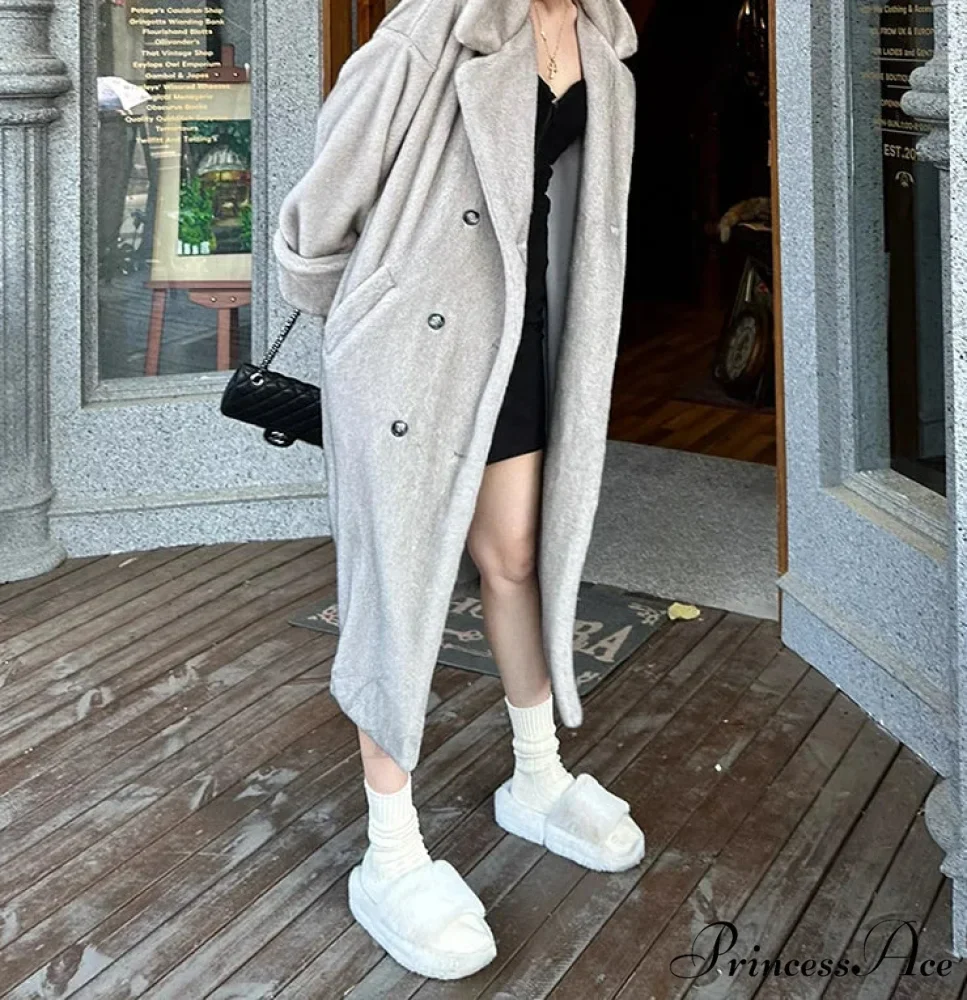 Large Faux Mink Fluffy Winter Overcoat - Image 2