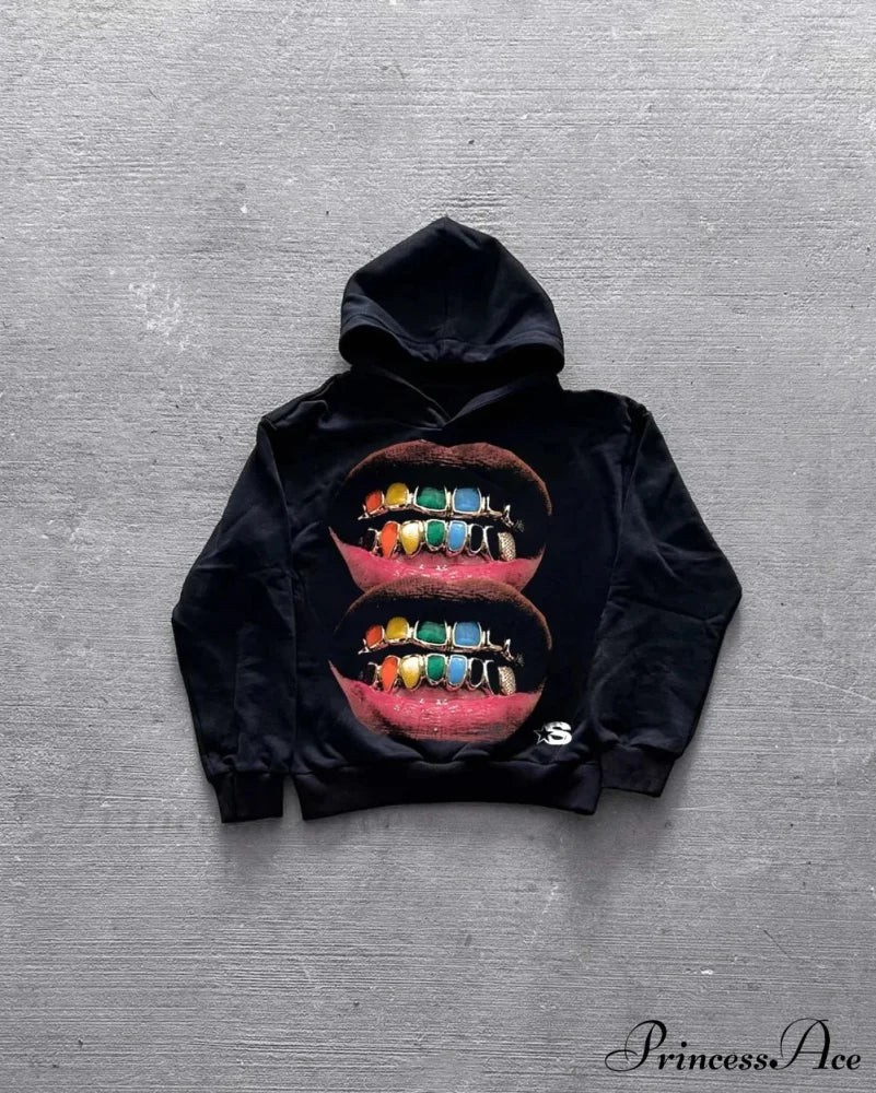 Large Graphic Baggy Hoodie - Image 5