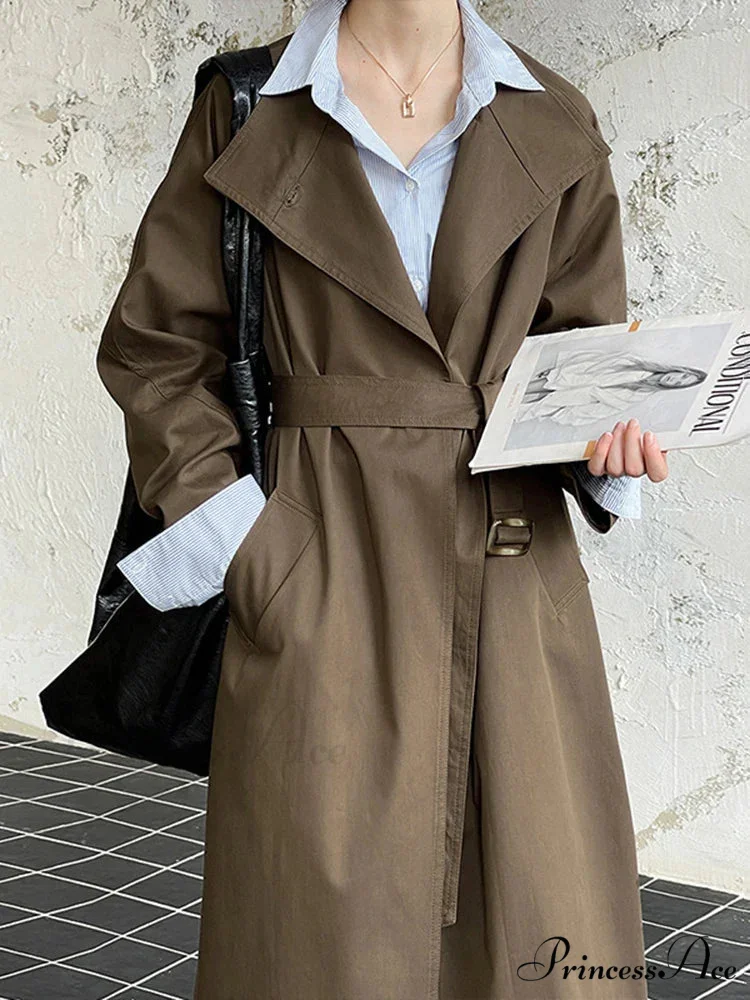 Large Lapel Baggy Overcoat - Image 3
