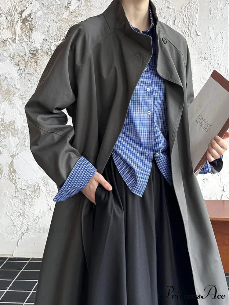 Large Lapel Baggy Overcoat - Image 5
