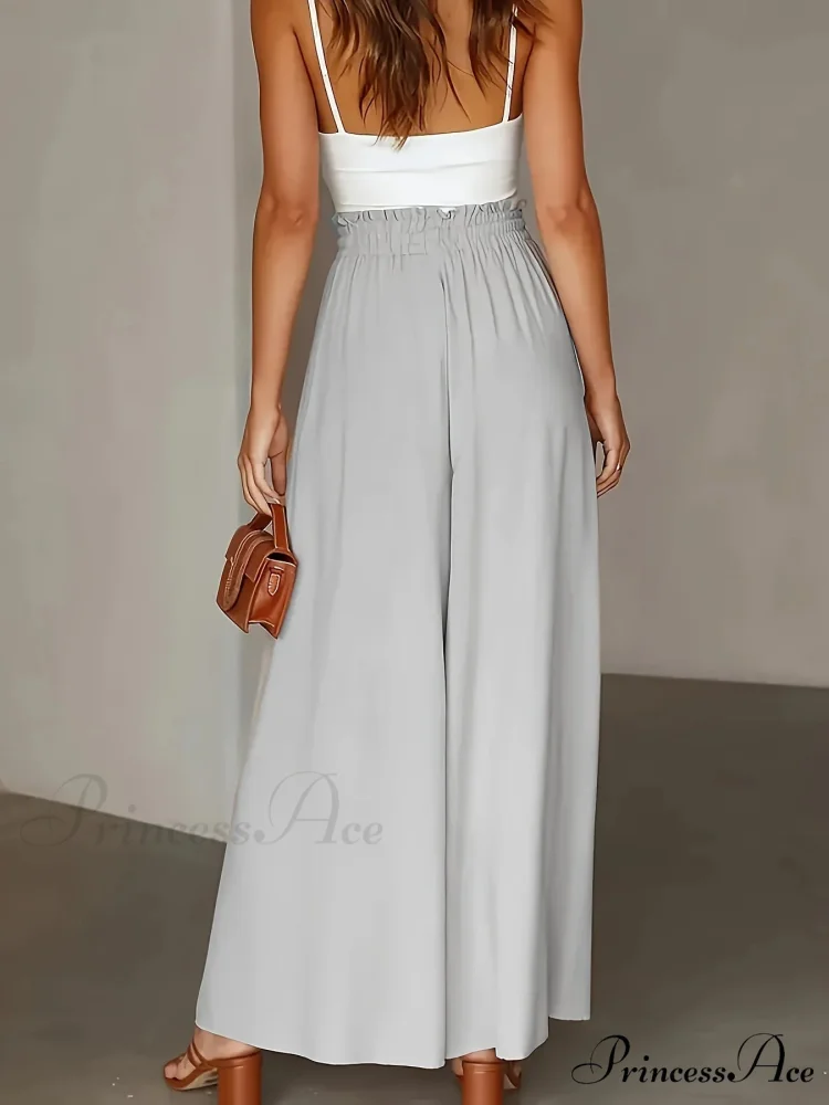Large Size Wide Leg Stretch Flexible Waist Pant - Image 2