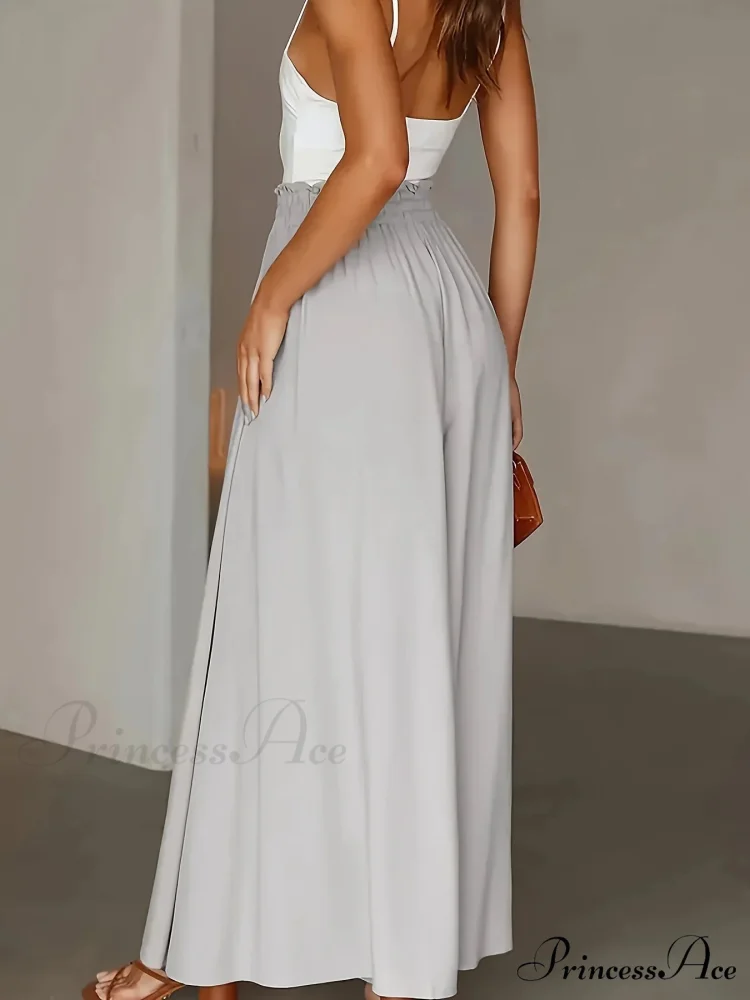 Large Size Wide Leg Stretch Flexible Waist Pant - Image 3