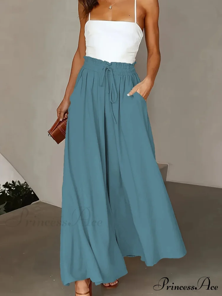 Large Size Wide Leg Stretch Flexible Waist Pant - Image 6