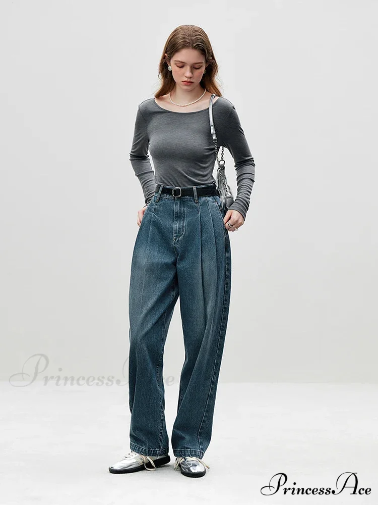 Large U - shaped Neckline Sleek Minimal Fundamental Jumper - Image 5