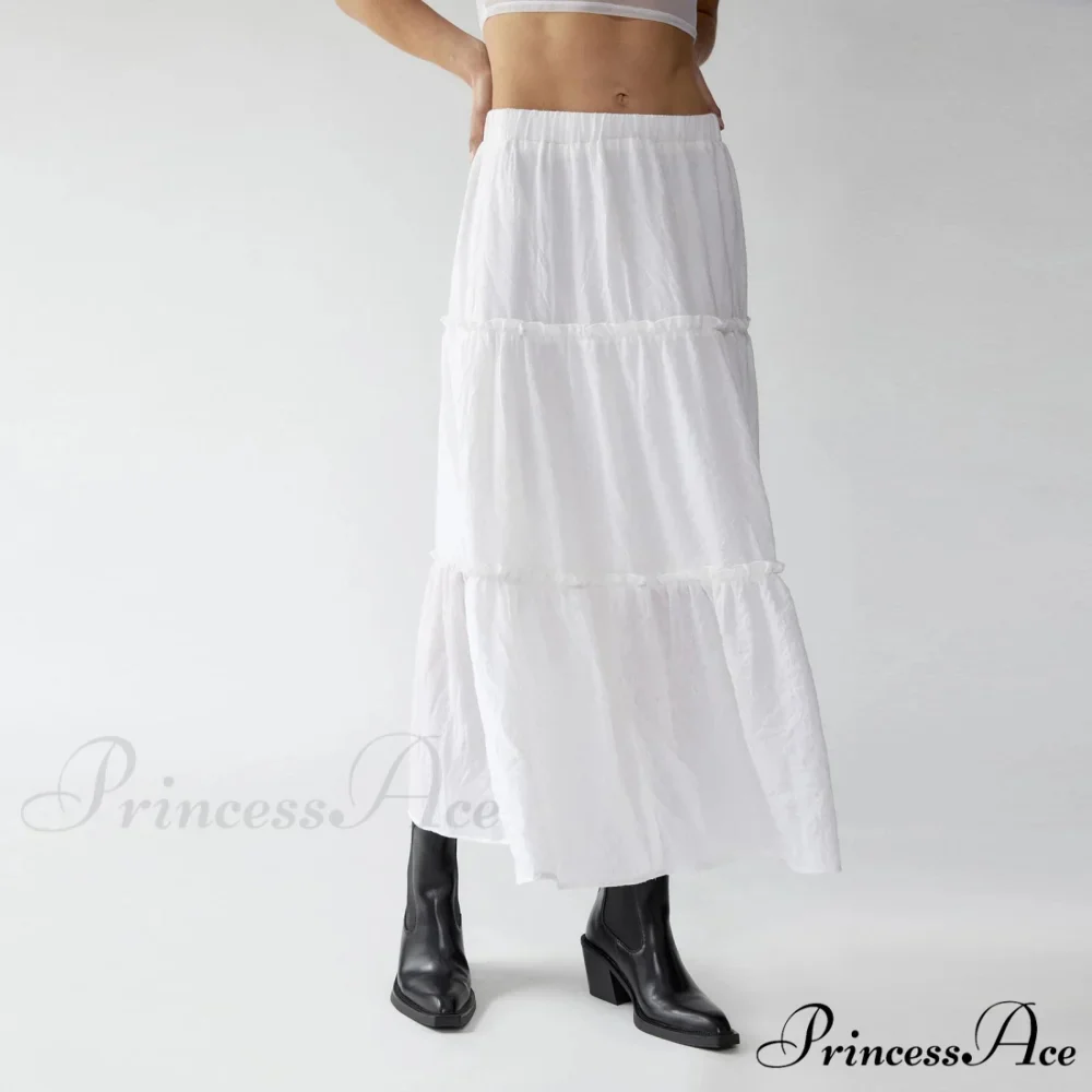 Layered Bohemian Ruffle Edge Skirt - Image 6