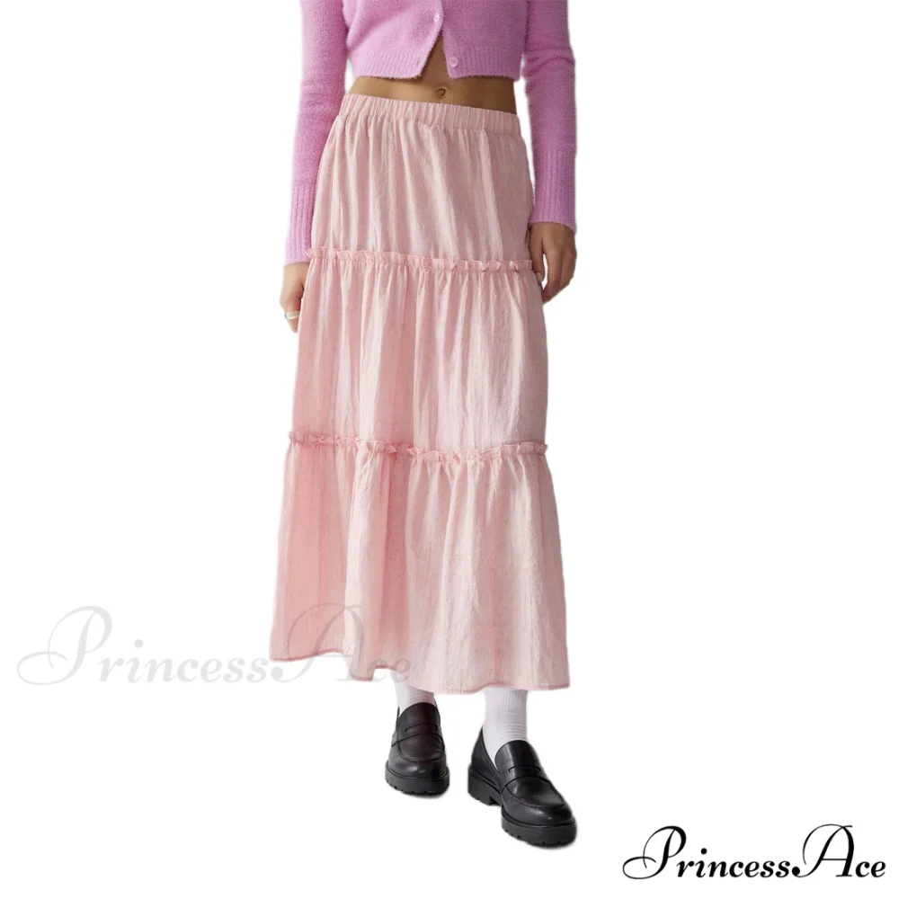 Layered Bohemian Ruffle Edge Skirt - Image 8