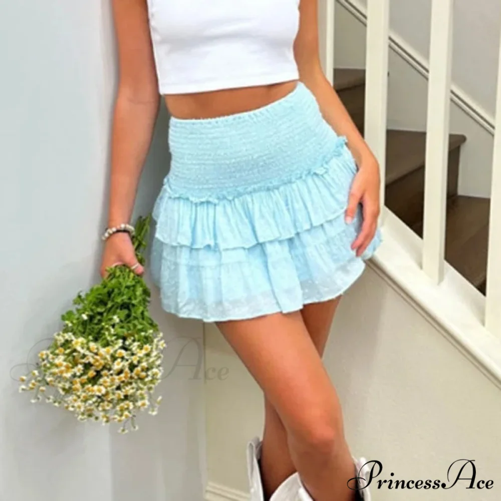 Layered Flounced Draped Skirt - Image 2