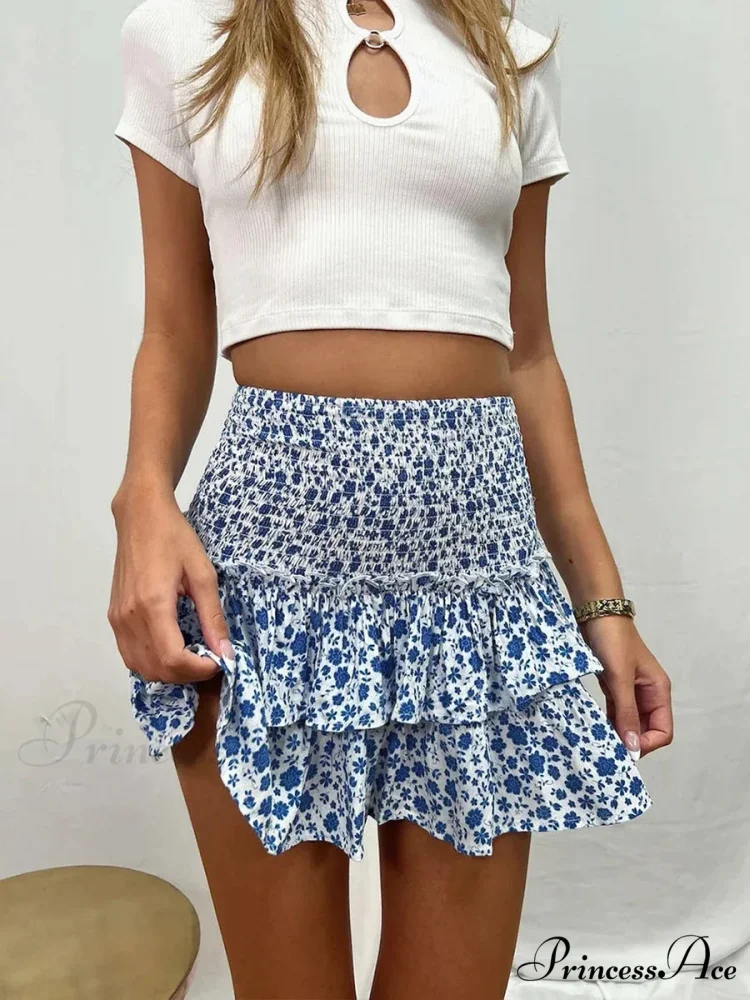 Layered Frilled Enchanting Style Skirt - Image 3