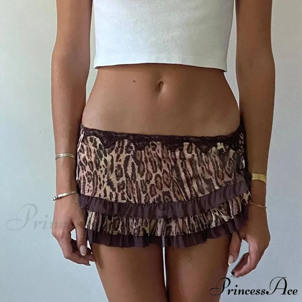 Leopard Distressed Rebel Slim Skirt - Image 3